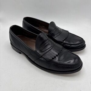 Allen Edmonds Loafer Mens 13 Huntington Kilt Full Strap Black‎ Leather Shoes